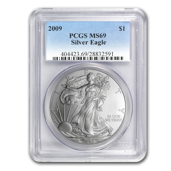 2009 Silver American Eagle MS-69 PCGS 2009 Silver American Eagle MS-69 PCGS